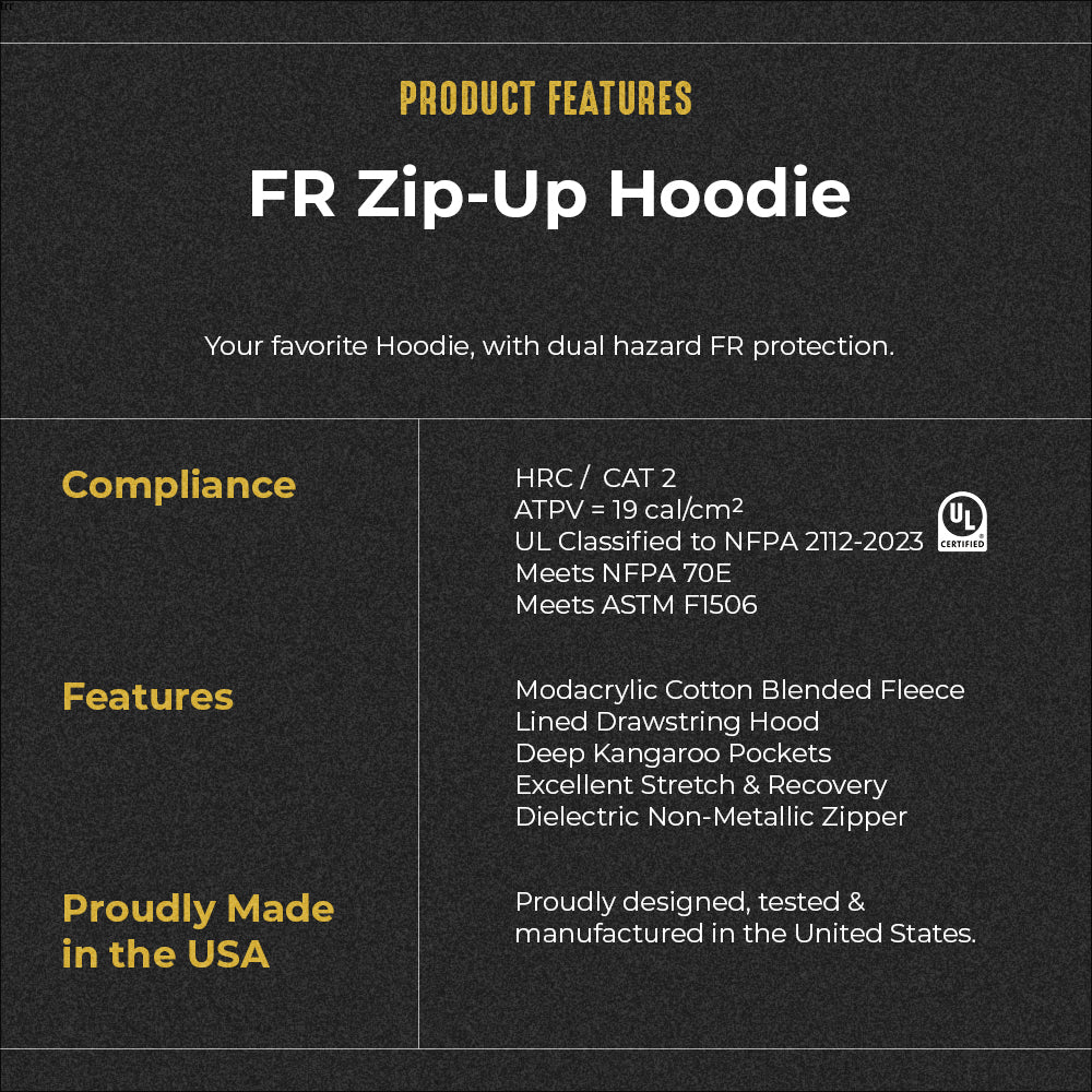 Enhanced Visibility Black FR Pullover Hoodie - Image 4